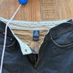 Kuhl Men's 32x34 RYDR Black Pants with Tan Waistband